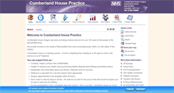 Desktop Screenshot of cumberlandhousesurgery.nhs.uk