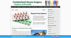 Desktop Screenshot of cumberlandhousesurgery.co.uk